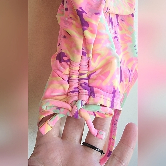 Girls Ocean Pacific OP Tie Dye Peace Sign One Piece Bathing Suit, sz 7/8 - Picture 4 of 5